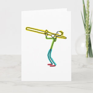 Trombone Stickman Card