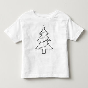 Trombone Text Christmas Tree T-Shirt