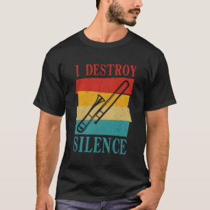 Trombone Trombonist Player Marching Band Musician T-Shirt