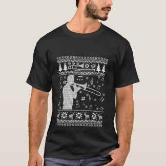 Trombone Ugly Christmas Shirt Funny Band