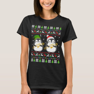 Trombone Ugly Christmas Sweater Elf Santa Penguin