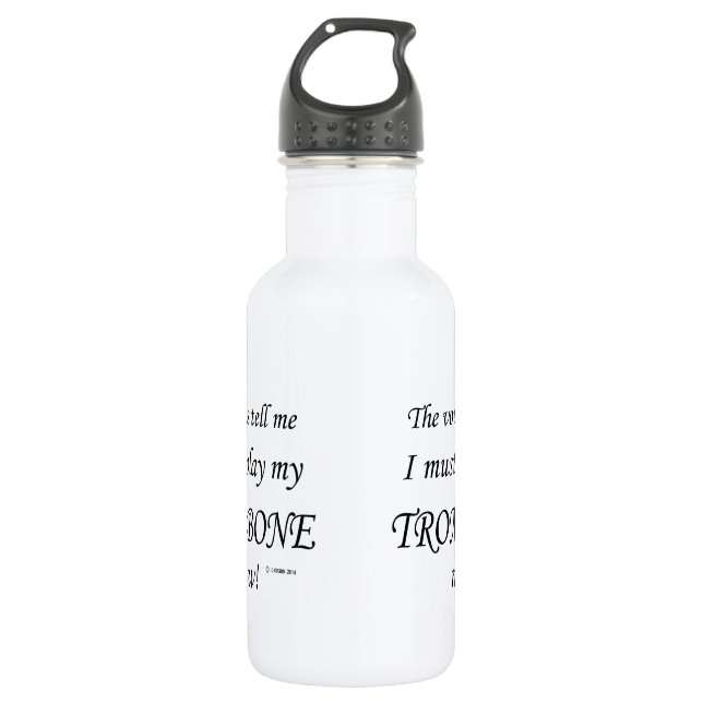 Trombone Voices Say Must Play 532 Ml Water Bottle (Front)