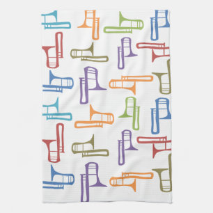 Trombones Tea Towel
