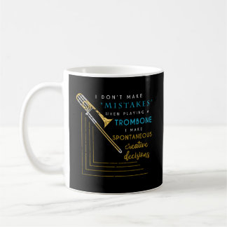 Trombonist Jazz Musician Marching Band Trombone Coffee Mug