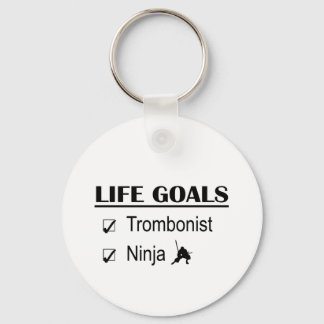 Trombonist Ninja Life Goals Key Ring