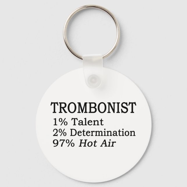 Trombonistt Hot Air Key Ring (Front)