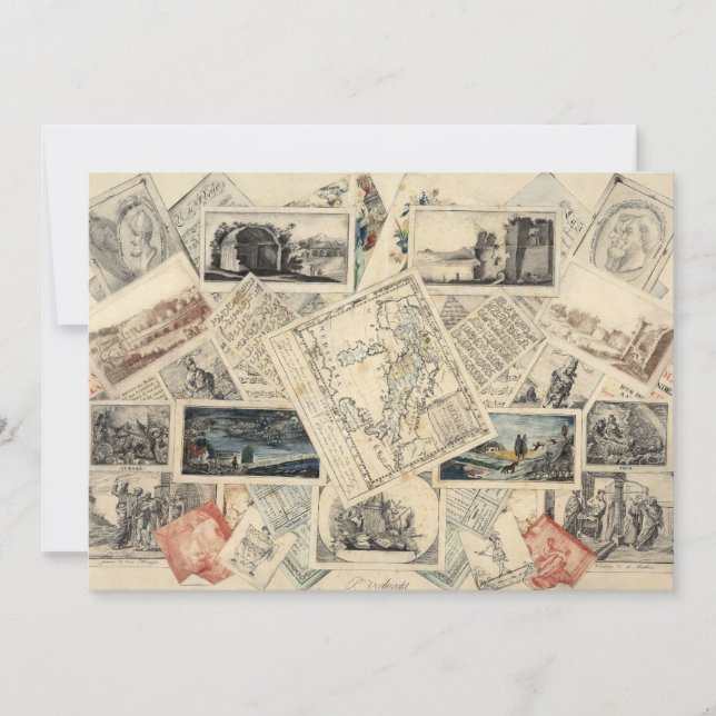 Trompe l’œil of a Map of Italy | P. Verburght (Front)