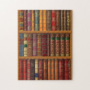 Trompe l'oeil "French library". Jigsaw Puzzle