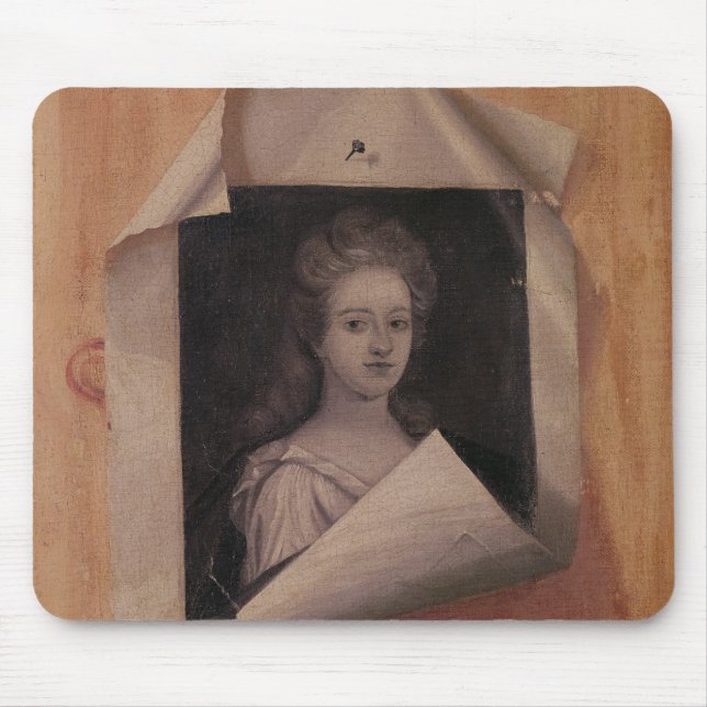 Trompe l'Oeil Portrait of a Lady Mouse Mat (Front)