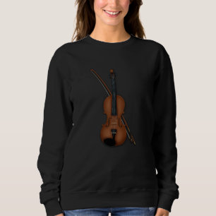 Trompe L'oeil Violin Viola Classical Musician's Sweatshirt