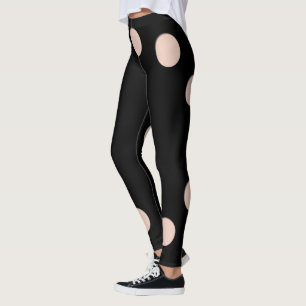 Trompe l'oeil with Circle holes for skin tone Leggings