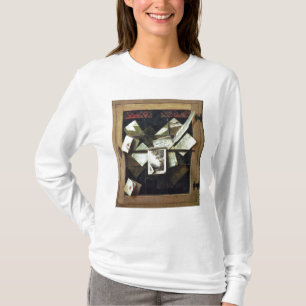 Trompe l'oeil with letters and notebooks, 1665 T-Shirt