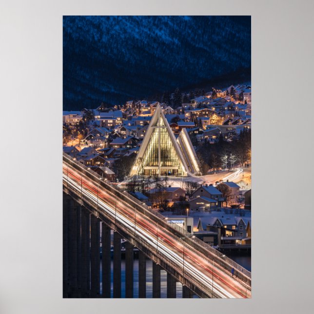 Tromso Arctic Cathedral Poster (Front)