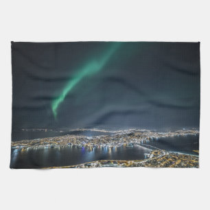 Tromso Northern Light Tea Towel