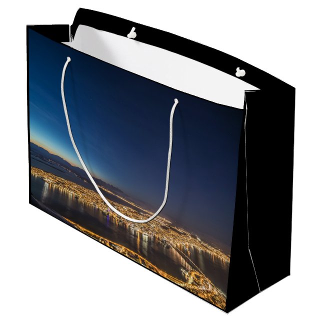 Tromso Norway Large Gift Bag (Back Angled)