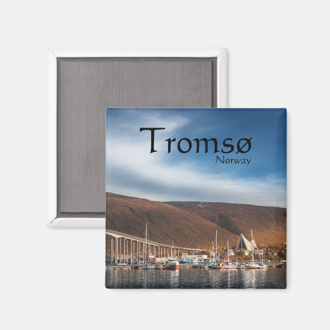 Tromso Norway Souvenir Magnet (Front/Back)
