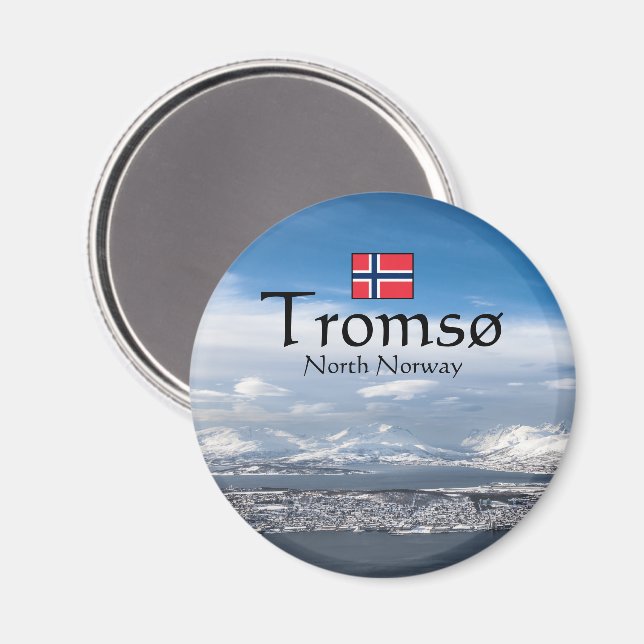 Tromso Norway Souvenir Magnet (Front/Back)