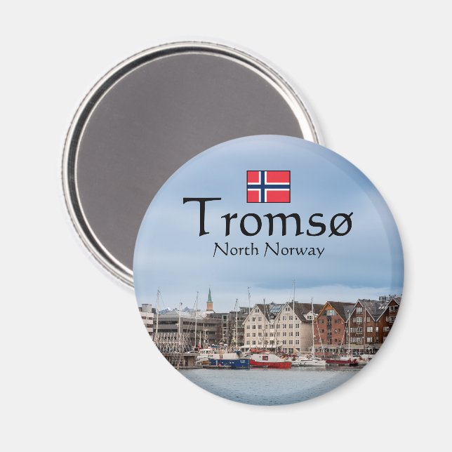 Tromso Norway Souvenir Magnet (Front/Back)