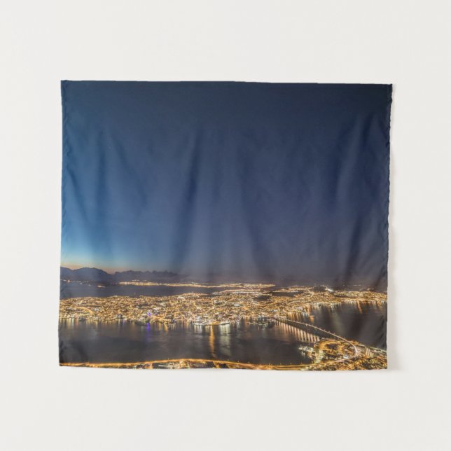 Tromso Norway Tapestry (Front (Horizontal))