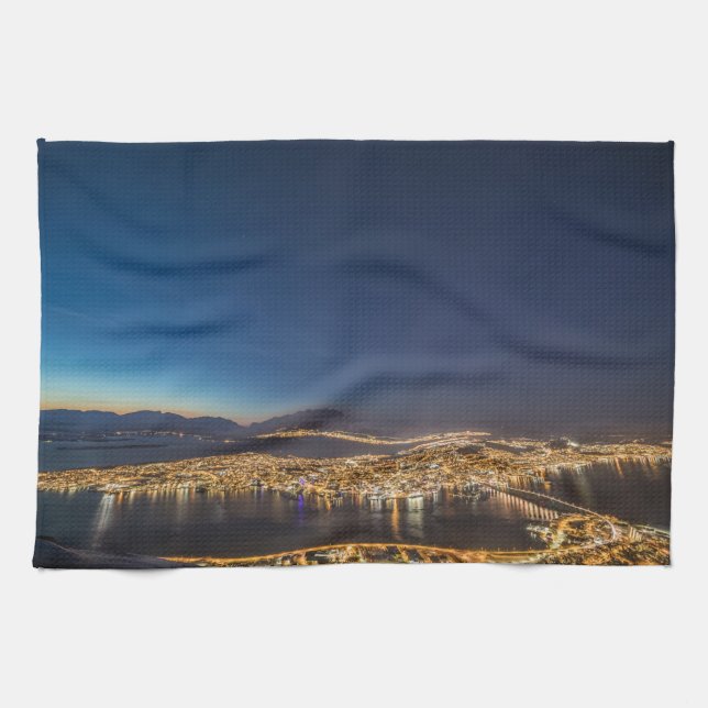 Tromso Norway Tea Towel (Horizontal)