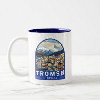 Tromso Norway Travel Art Vintage