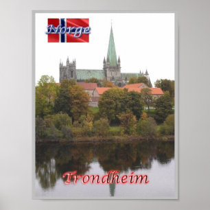 Trondheim - Nidarosdome - Norway - Poster