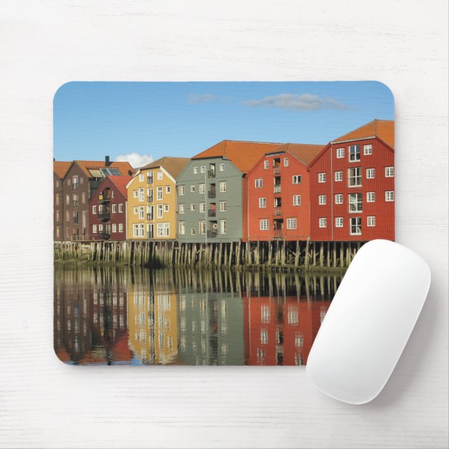 Trondheim Norway Card Mouse Mat (With Mouse)