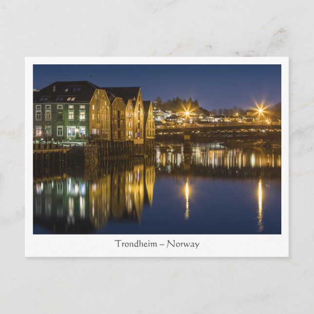 Trondheim Norway Postcard (Front)