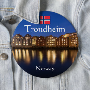 Trondheim Norway Souvenir 6 Cm Round Badge