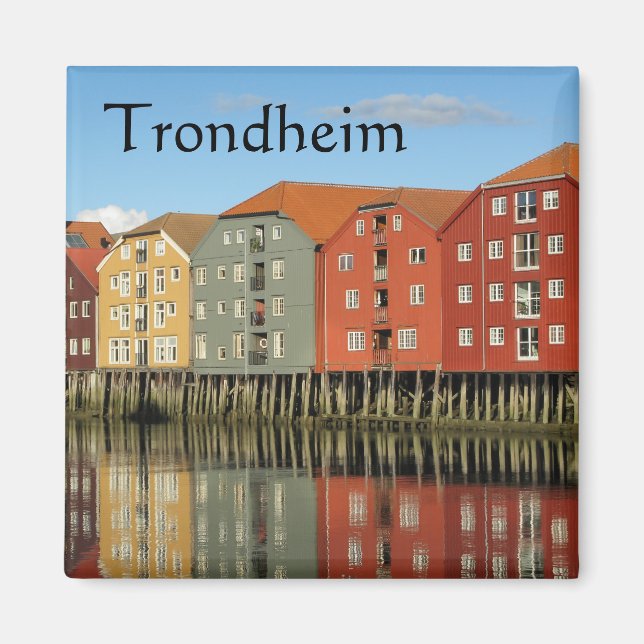 Trondheim Norway Souvenir Magnet (Front)