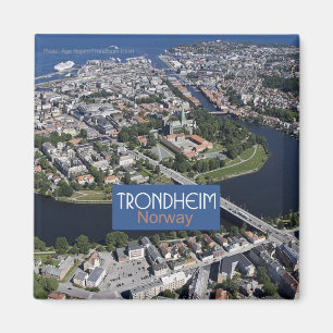 Trondheim Norway Travel Souvenir Photo Magnet
