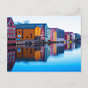 Trondheim waterfront, Norway Postcard