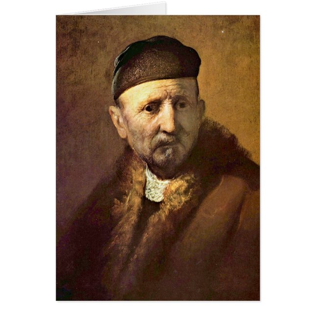 �Tronie� Of An Old Man By Rembrandt (Front)