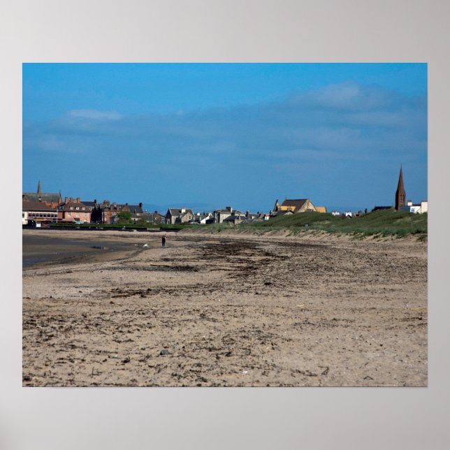 Troon Beach Scotland Postcard Poster (Front)