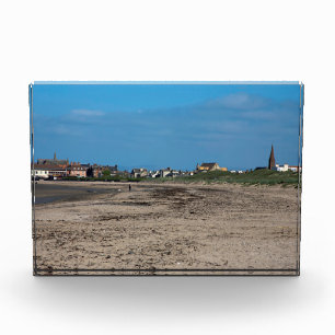 Troon Beach Scotland Postcard Poster Photo Block