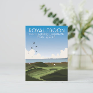 Troon South Ayrshire Scotland Golf Postcard