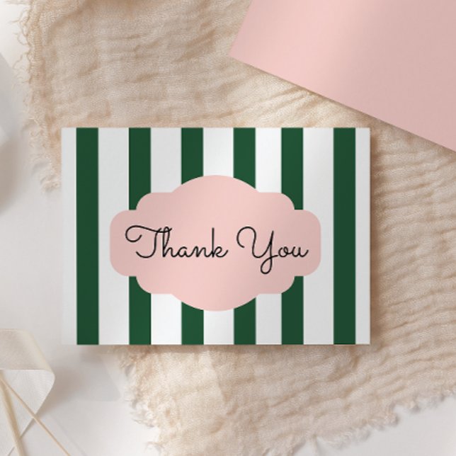 Troop Beverly Hills Pink & Green Thank You Card (Creator Uploaded)