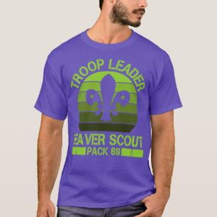 Troop Leader Beaver Scout Pack 69 wildlife gift T-Shirt