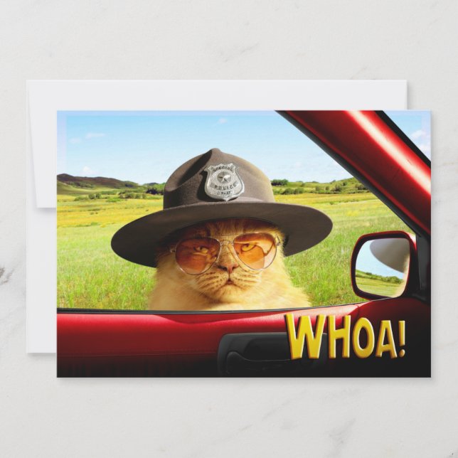 Trooper Cat Invitation (Front)