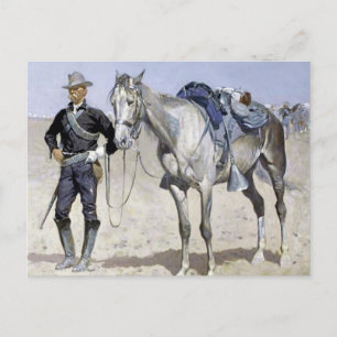 Trooper of the Plains by Frederic Remington Postcard