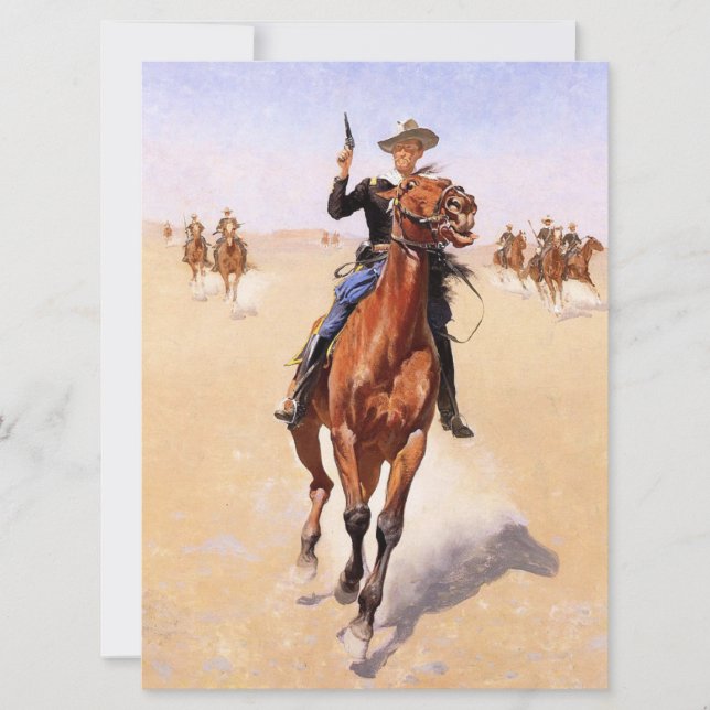Trooper of the Plains (Cowboy Horse Rider) Card (Front)