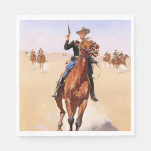 Trooper of the Plains (Cowboy Horse Rider) Napkin