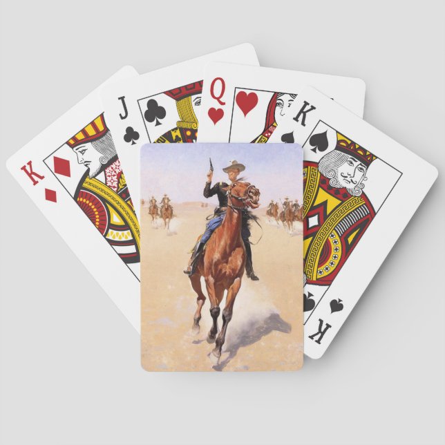 Trooper of the Plains (Cowboy Horse Rider) Playing Cards (Back)