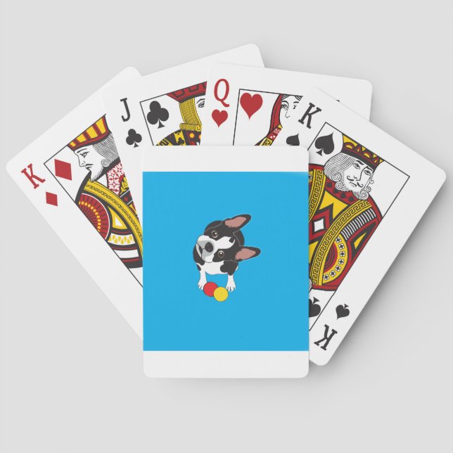 Trooper the Boston Terrier Playing Cards (Back)