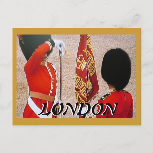 Trooping the Colours Diamond Jubilee postcard (Front)