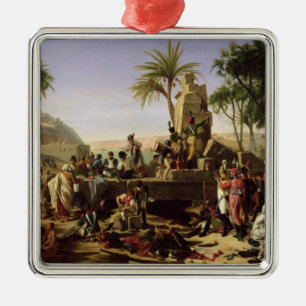 Troops halted on the Banks of the Nile Metal Tree Decoration