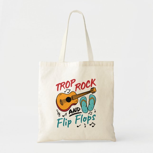 Trop Rock and Flip Flops Tote Bag (Front)