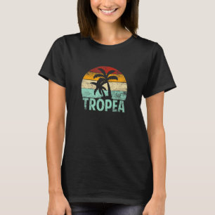 Tropea Retro Palm Tree Vintage Sunset Souvenir Vac T-Shirt