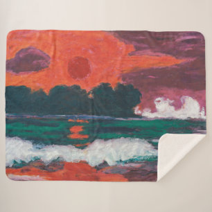 Tropensonne Emil Nolde Sherpa Blanket