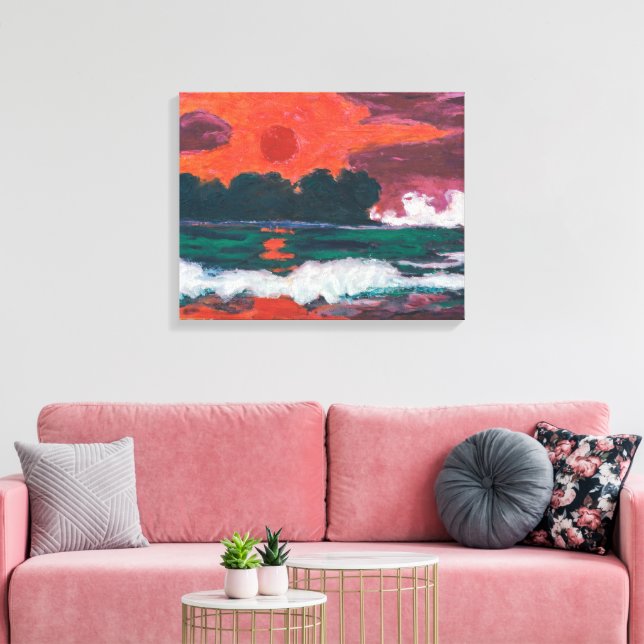 Tropensonne | Emil Nolde | Stretched Canvas Print (Insitu(LivingRoom))